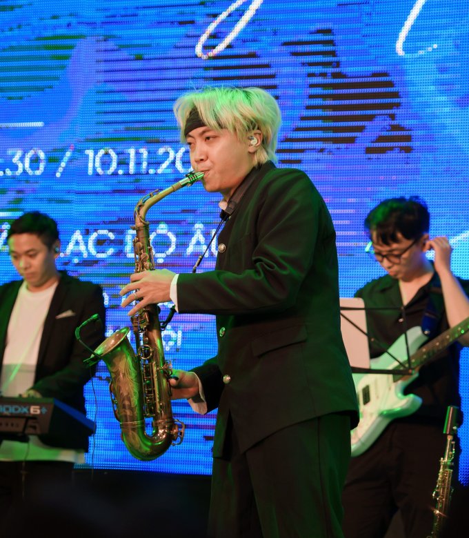 Nghệ sĩ saxophone Bảo Anh Taruki. Ảnh: Ban tổ chức cung cấp