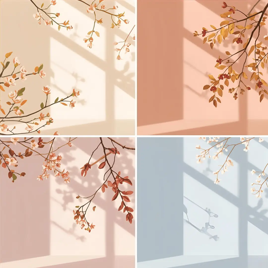 Bốn bảng màu đại diện cho bốn mùa Personal Color: Xuân, Hạ, Thu, Đông