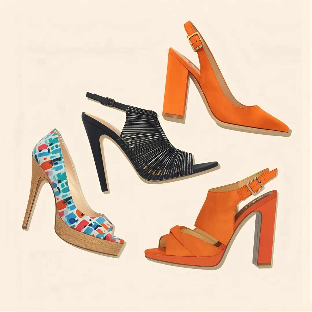 Ba kiểu giày cao gót đi làm phổ biến: gót nhọn, gót vuông và slingback