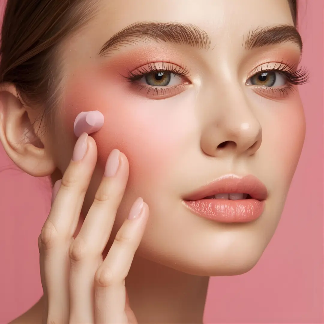 Các cách tán blush dạng kem bằng ngón tay, mút và cọ